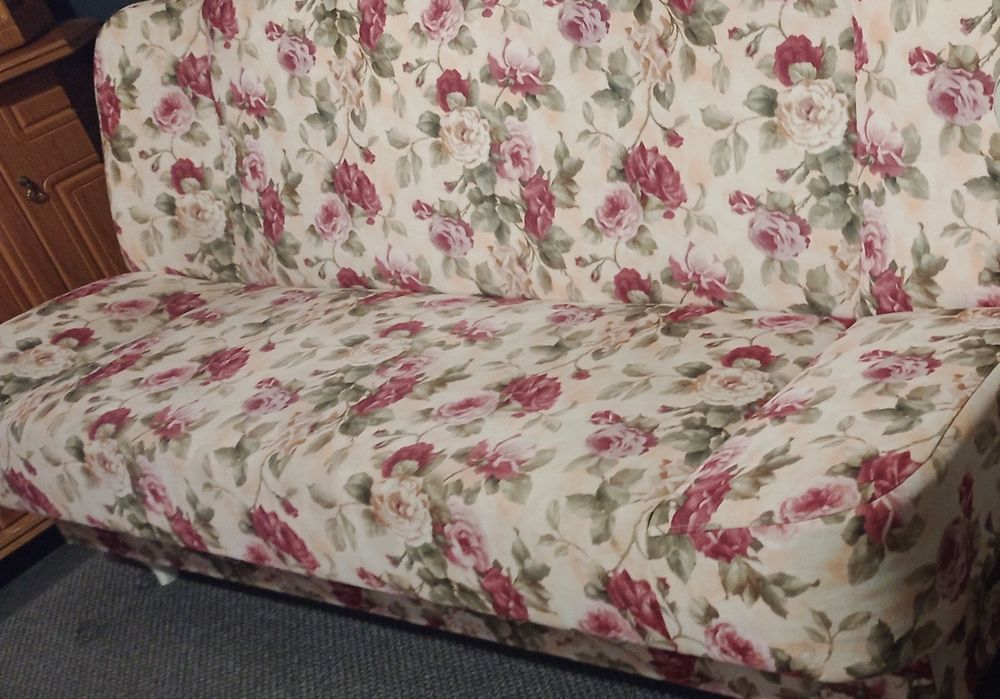 Wersalka kanapa sofa sprężyny kwiaty Angielskie róże BRW