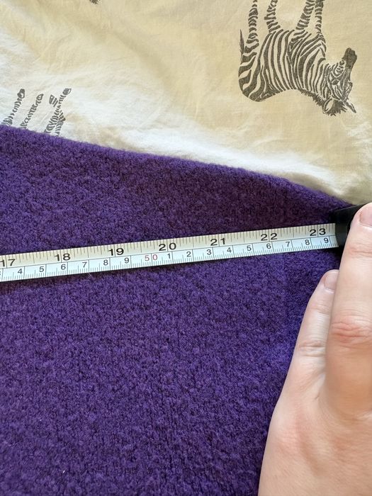 Fioletowy kardigan z domieszką wełny Medicine XS oversize