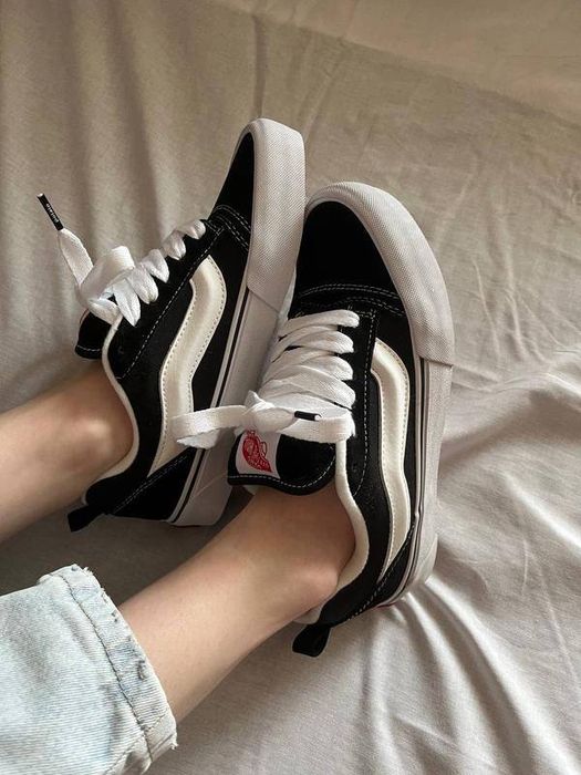 Vans Knu Skool Black, чорні ванси