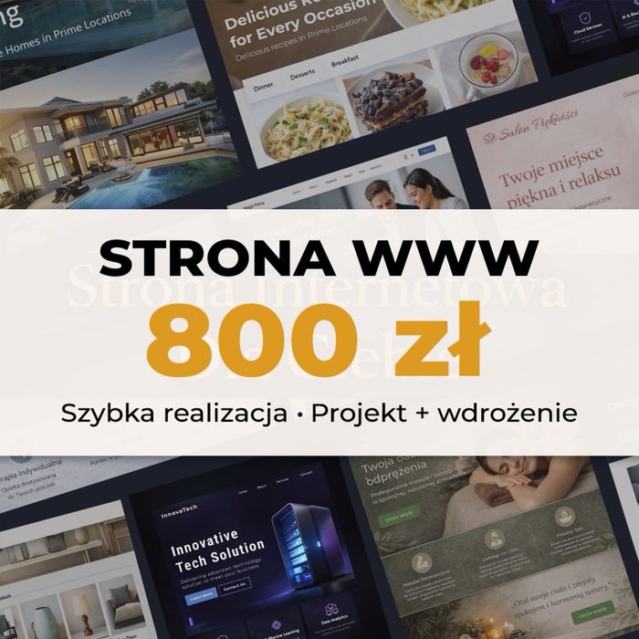 Projekt strony internetowej dla firmy – szybka realizacja