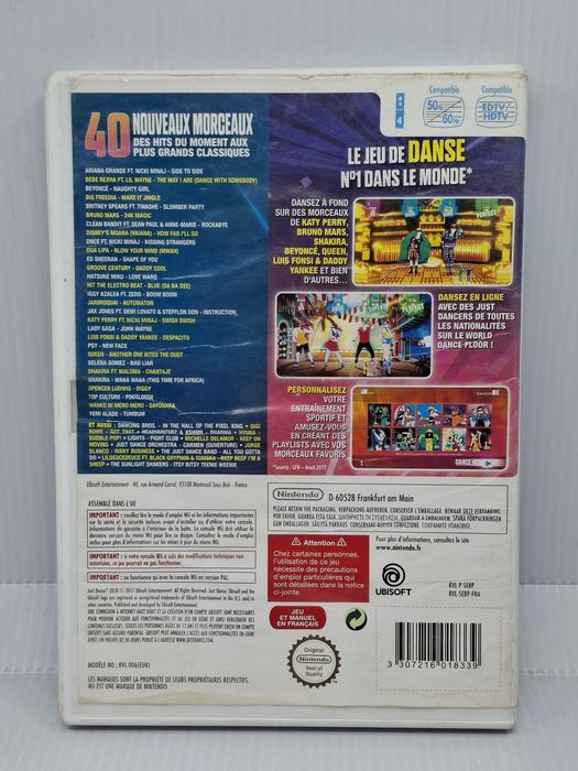 Just dance 2018 Nintendo Wii