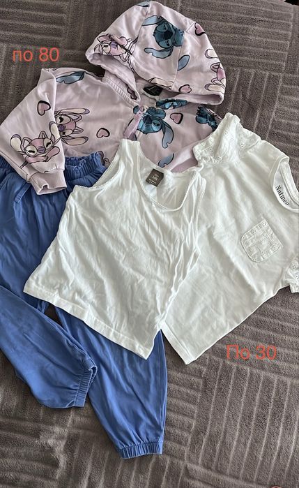 Одяг для дівчинки штани кофта майка 98-104