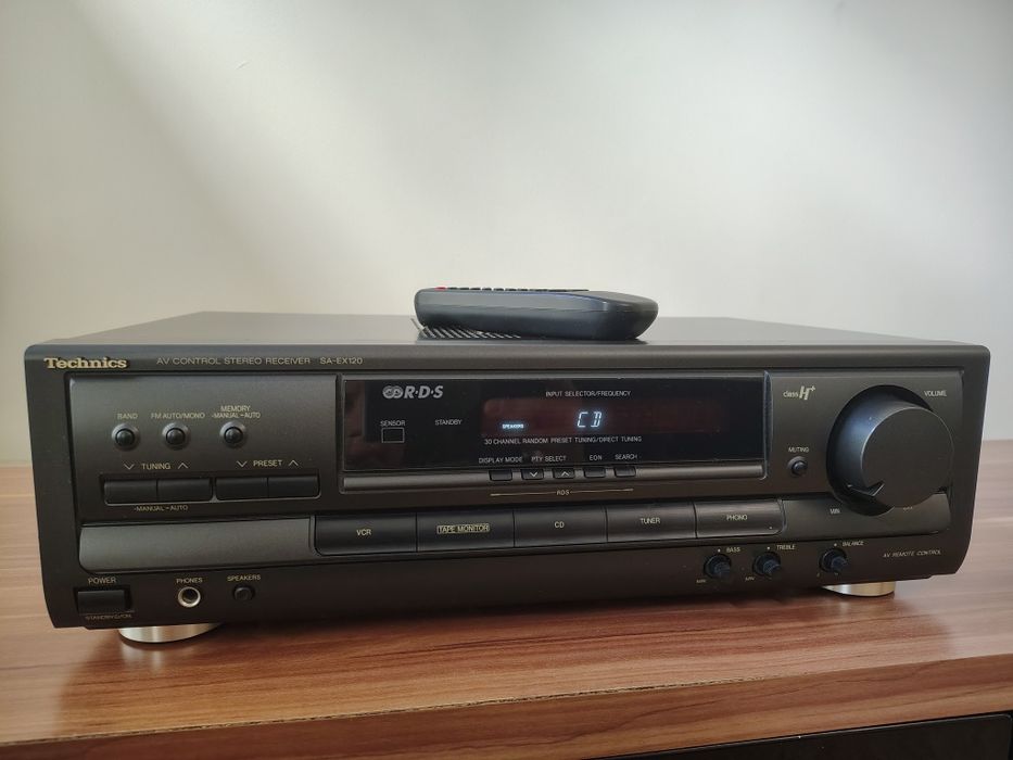 Amplituner Technics SA-EX120 z pilotem