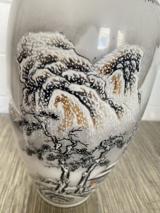 Vaso de cena de neve