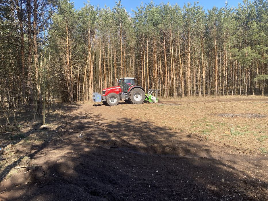 Mulczowanie, karczowanie, czyszczenie działek, wycinka drzew, mulczer,