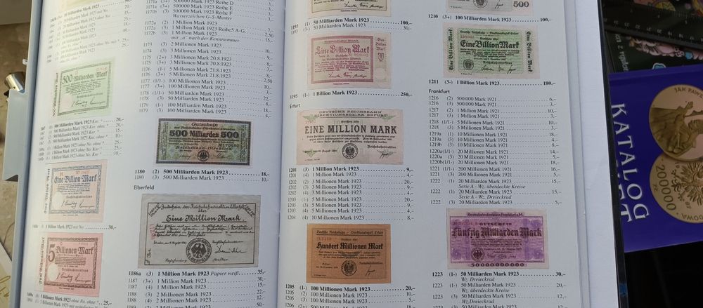 Katalog banknotów z banknotami Niemiec