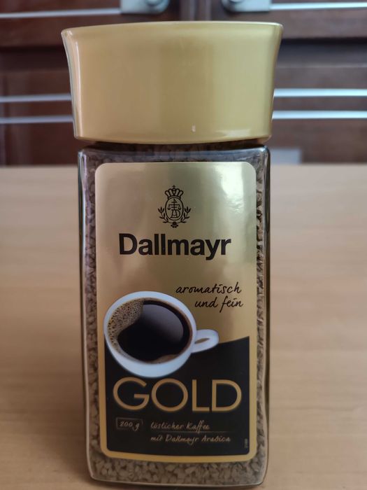 Кава розчинна скло Dallmayr Gold 200г Кофе растворимый стекл Німеччина