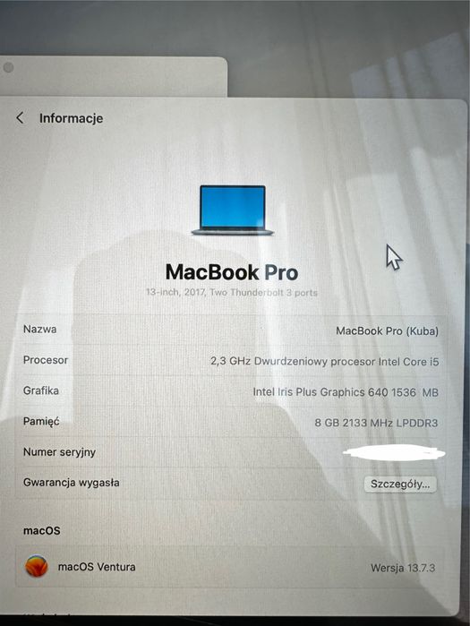 MacBook Pro 13cali