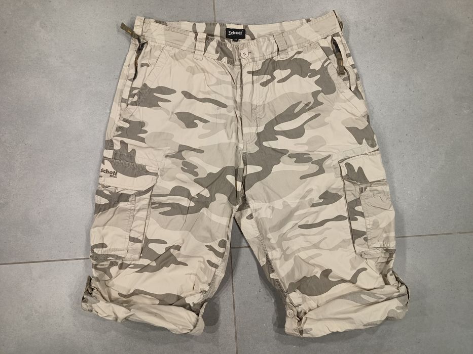 Krótkie spodenki bojówki Schott NYC męskie roz. M/L pustynna burza