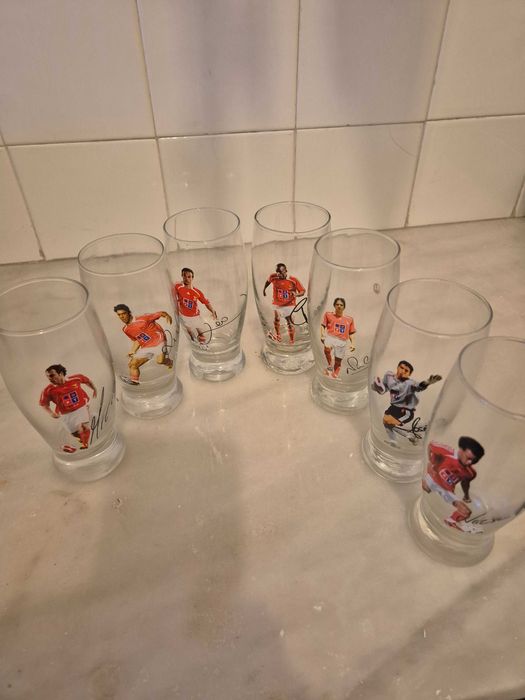 Copos com jogadores de Benfica