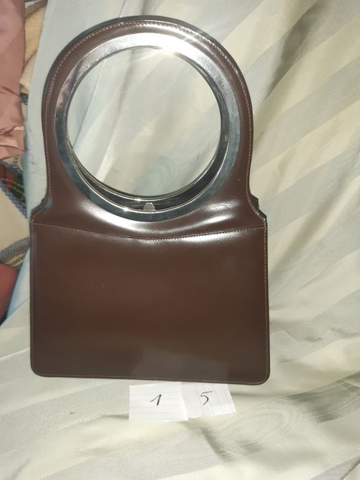 Torebka damska, skórzana, z dawnych lat, Retro, Vinage