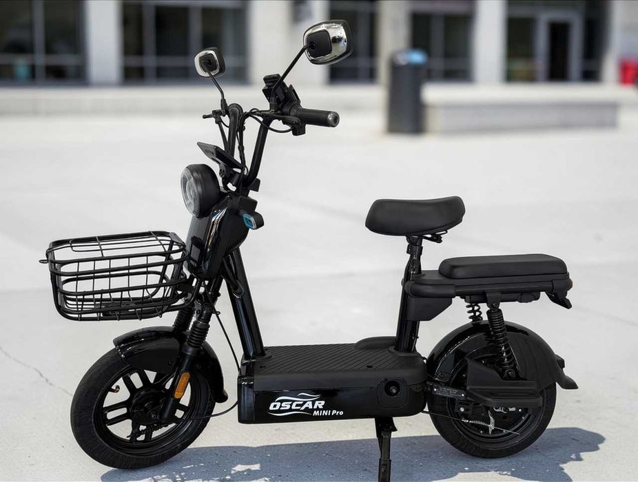 Електроскутер Oscar Mini PRO 450W 48V 12Ah чорний для міста