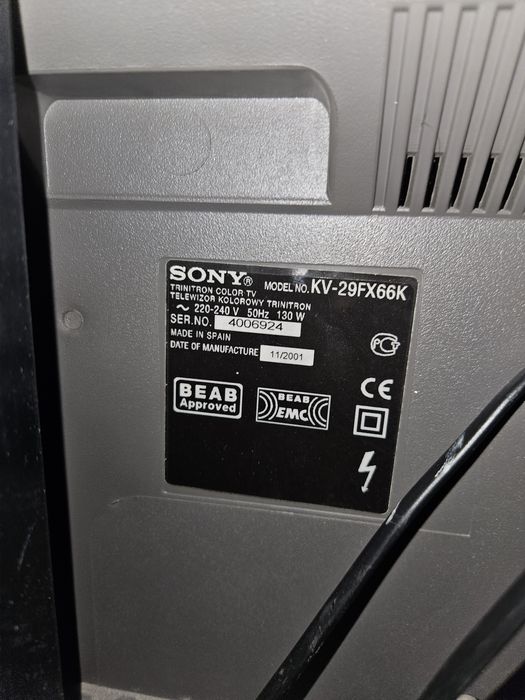 Sony triniton KV-29FX66K
