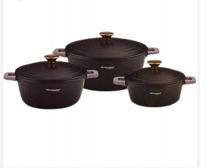 Garnki Rosenberg Professionnel 3 szt 20-24-28 cm