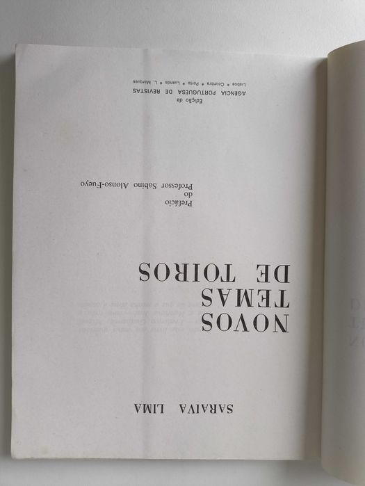 Livro Novos temas de toiros