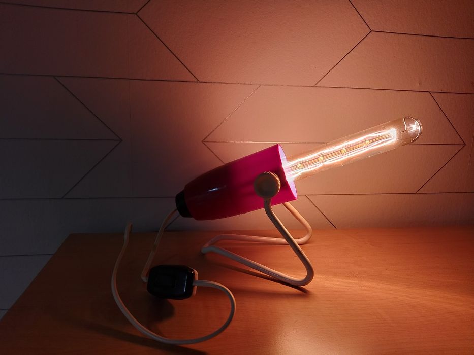 Lampka,  z czasów PRL w stylu SPACE AGE, POLAM model S 03