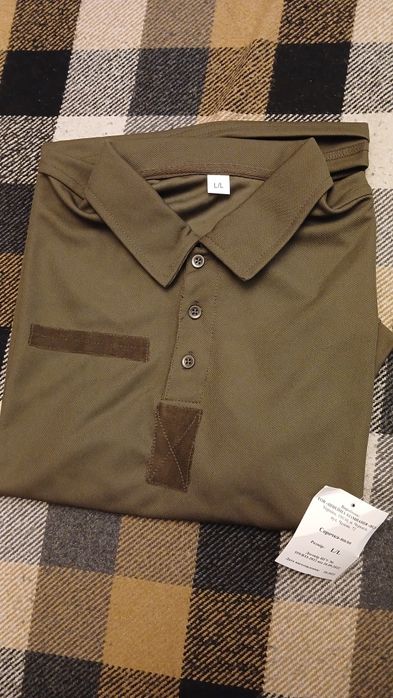 Сорочка поло олива