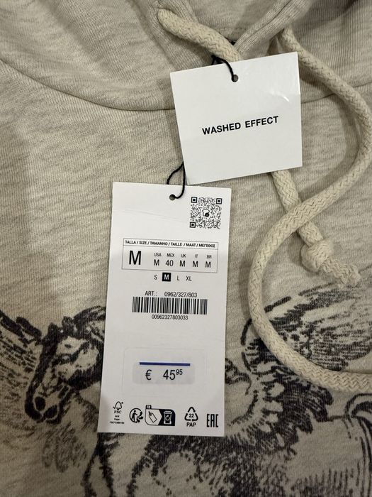 Zara Wasched Effect свитшот