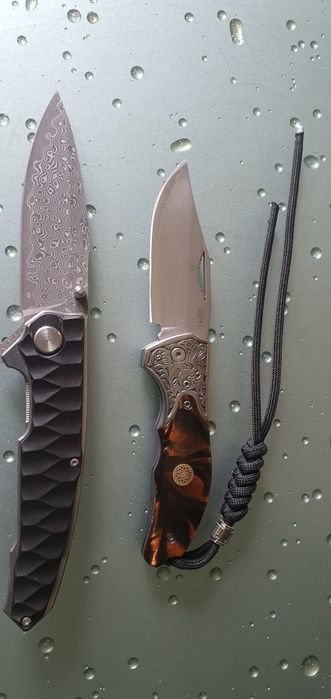 Мисливські вуличні ножі з дамаської сталі