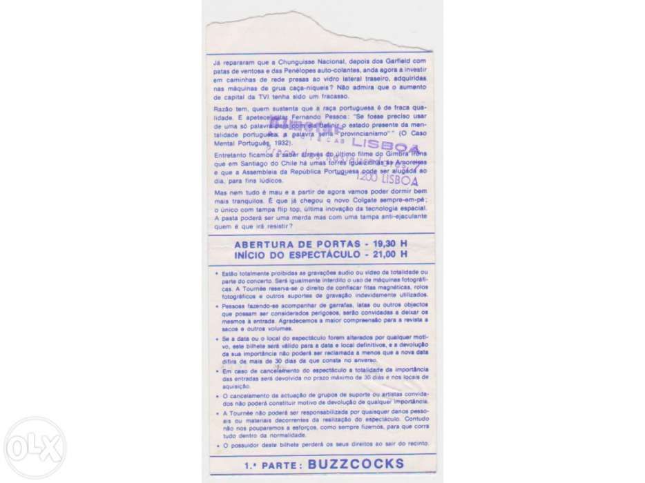 Bilhete autografado dos Nirvana