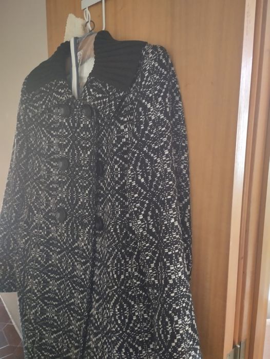 Vestido branco e preto