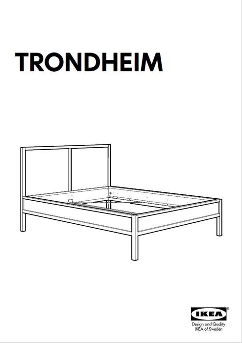 Cama, Mesa de Cabeceira e Candeeiros IKEA