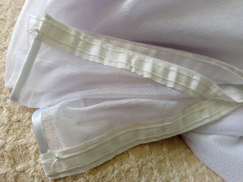 firanka biała  294/164 cm