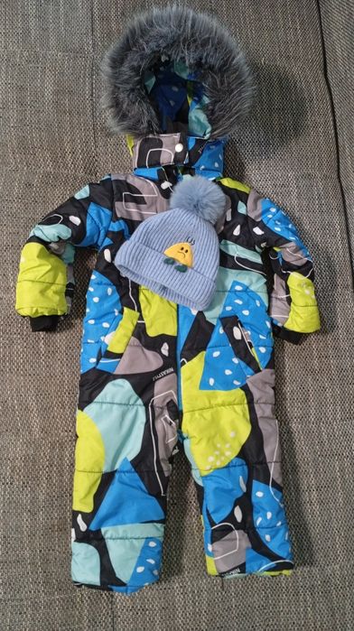 Теплий зимовий комбінезон з флісовою підкладкою Nika style. 98. До -20