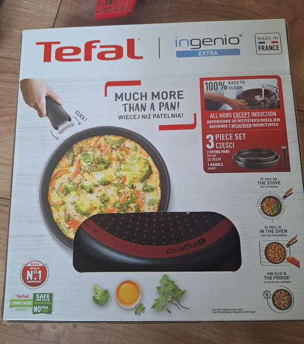 Zestaw 3 patelni Tefal Ingenio extra odpinana rączka