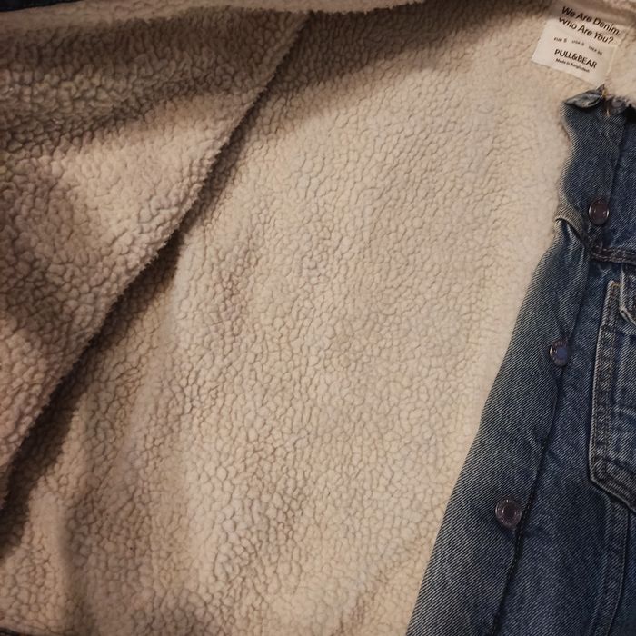 Kurtka jeansowa z kożuszkiem - r. S Pull&Bear