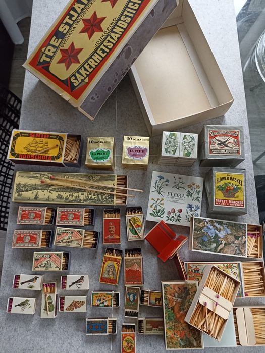 Zapałki kolekcjonerskie, vintage, PRL, retro