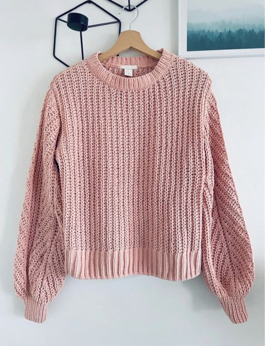 Griby sweter szenilowy marki H&M rozmiar S