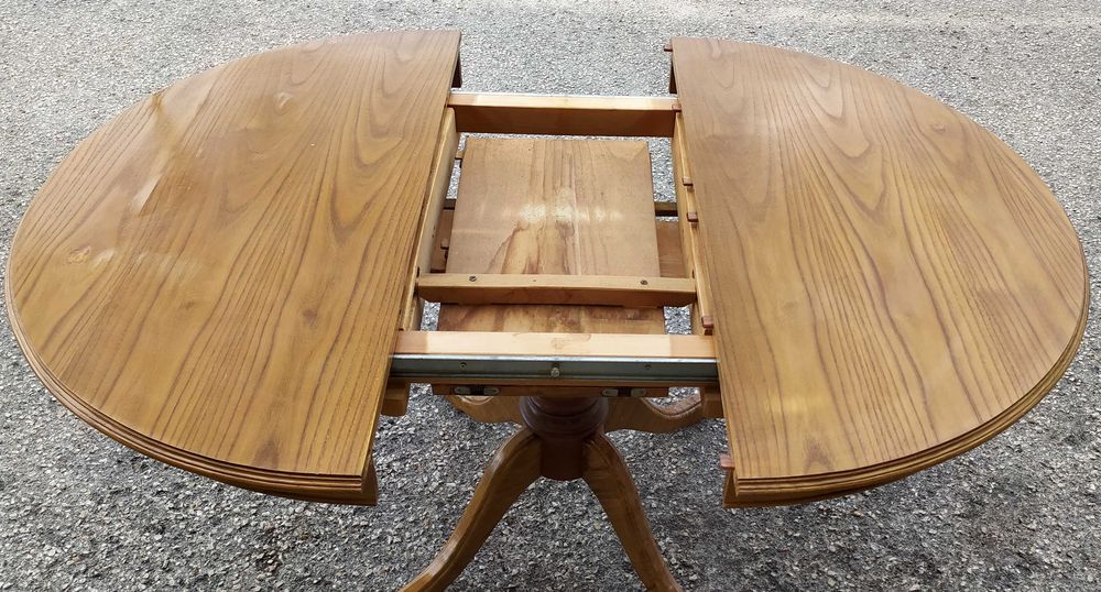 Mesa de Cozinha Extensível em Madeira Maciça – Cor Cerejeira64550510441987122