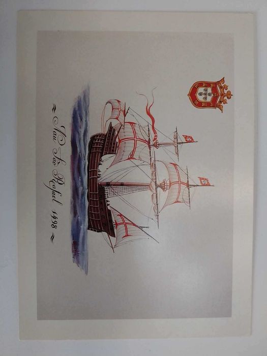 Colecção de 6 postais - Navios dos séculos XV a XIX