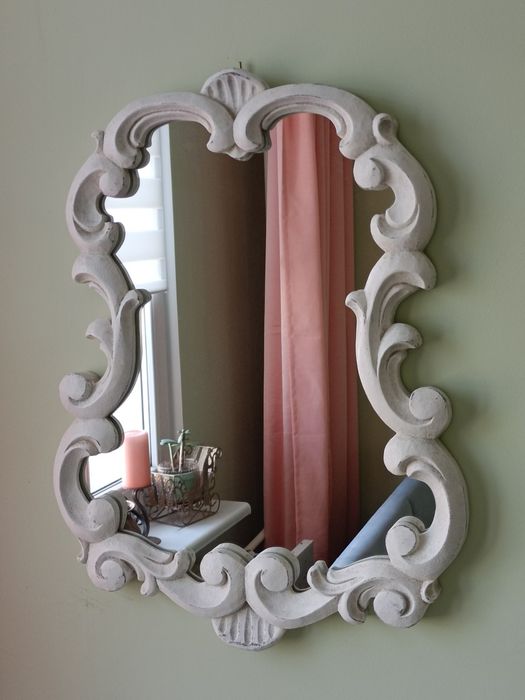Lustro. Drewniana rama. Barokowe. Vintage. Prowansalskie   Shabby chic