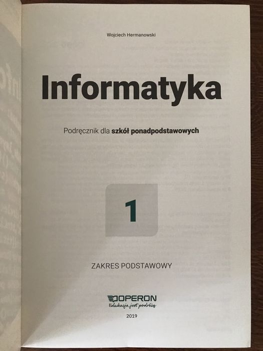 Informatyka 1 , OPERON