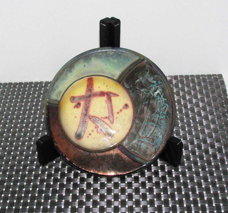 Pires/Pequeno Prato De Cerâmica artesanal Raku Japonesa