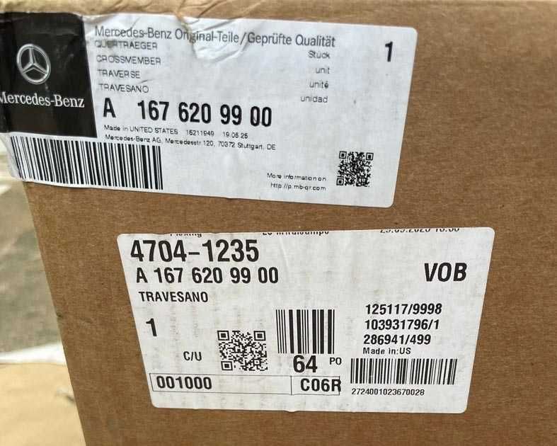 frente de fibra / estrutura frontal Mercedes GLS X167 / GLE W167 -NOVO