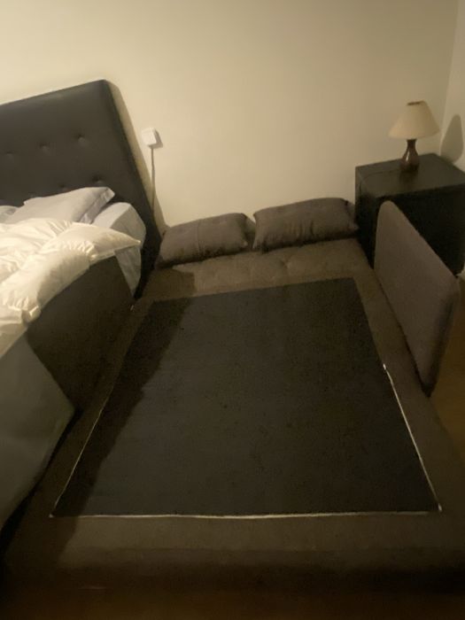 Sofá-cama 2/3lugares cama 1,2x1,9m