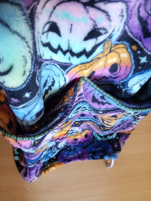 Loungewear/pijama grande, tema Halloween Abóboras (quente)