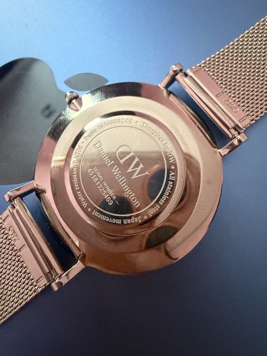 Zegarek Daniel Wellington Petite sterling  32mm czarna tarcza