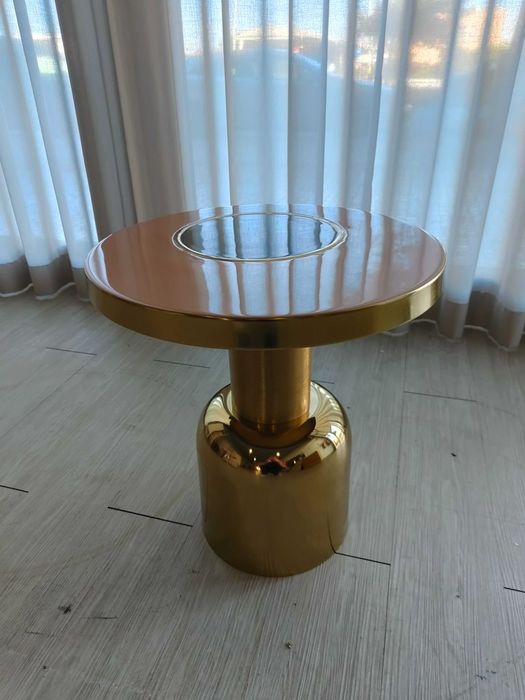 Mesa de apoio redonda em metal (Ø40,5 CM) Tillo
