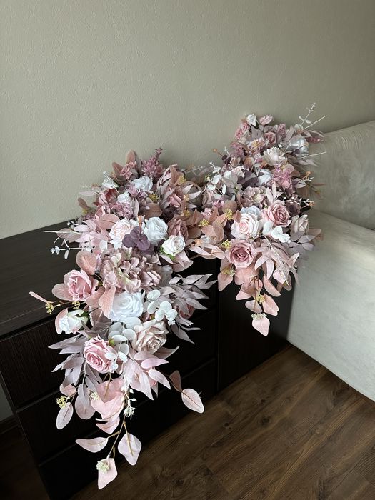 Квіти на весільну арку/екібана/Букет/цветы/свадебная арка/украш