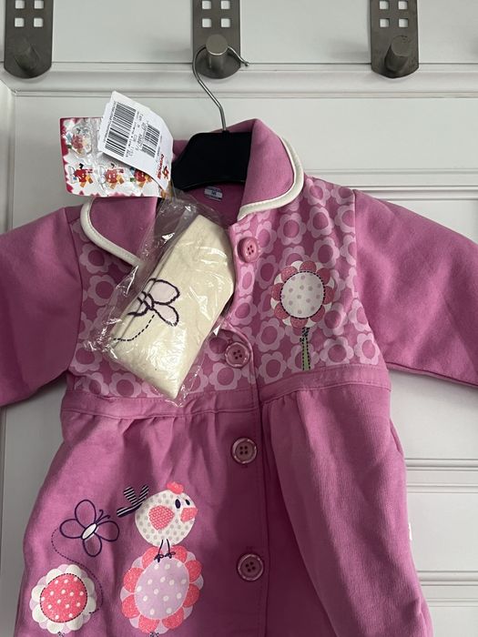 Casaco e collants de menina