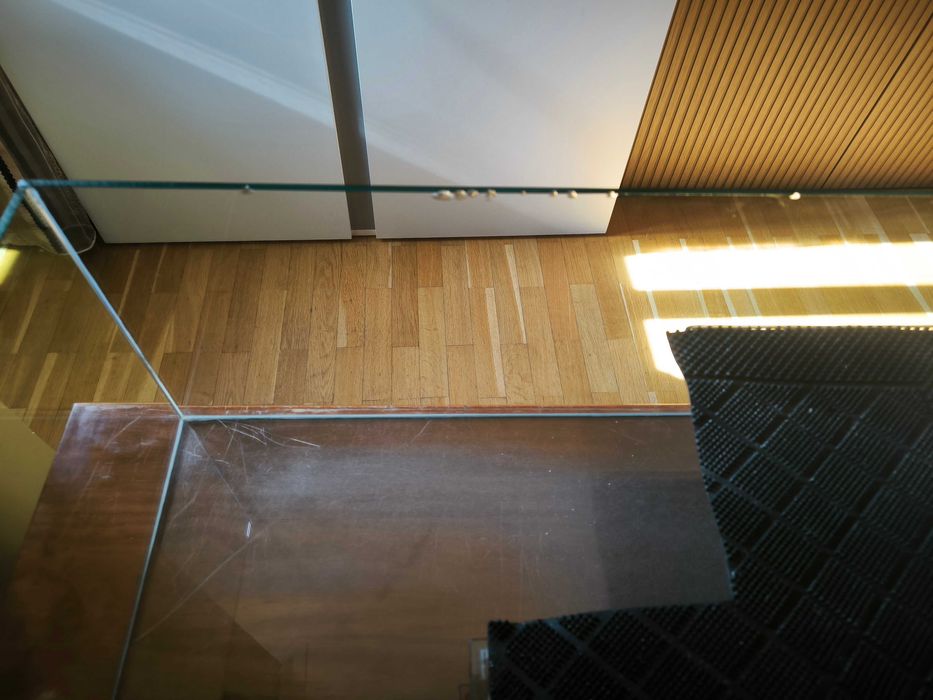 Tartarugueira 70x40x30 com rampa | Vidro extra clear
