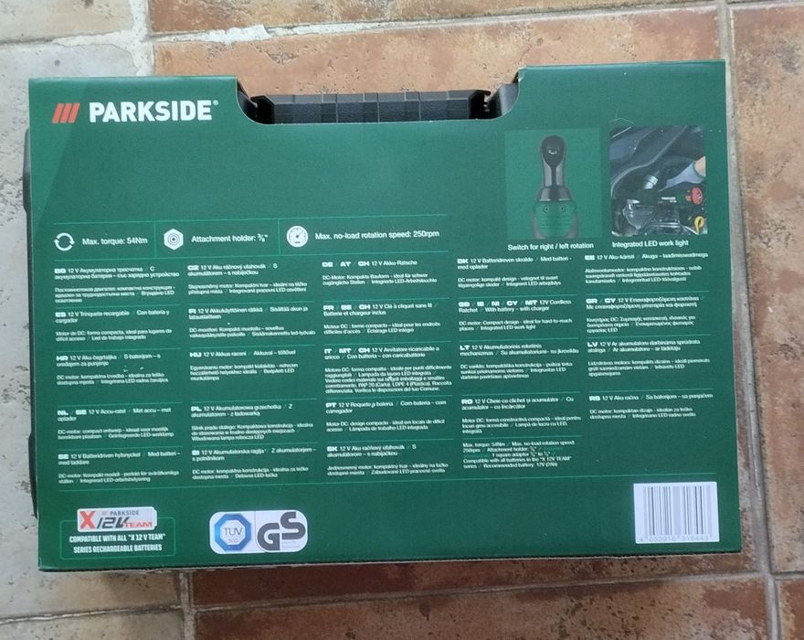Roquete Parkside com bateria e carregador 12v novo