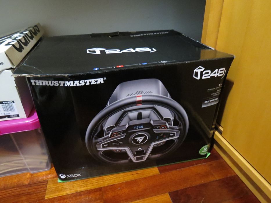 Volante T248 NOVO + Pedais Com Garantia e Fatura