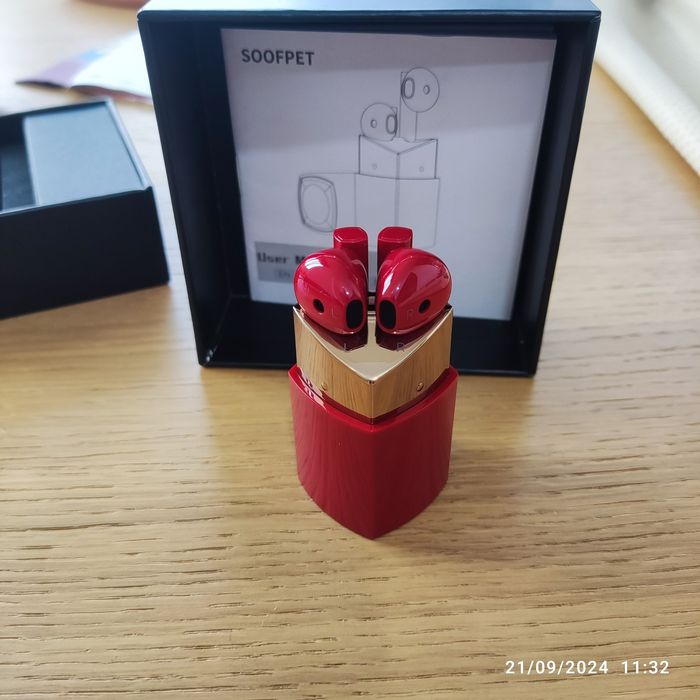 Auriculares Bluetooth batom lipstick