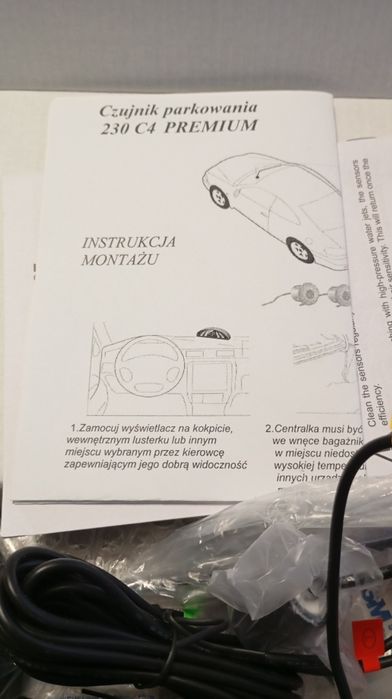 Czujnik parkowania  4 sensory LED