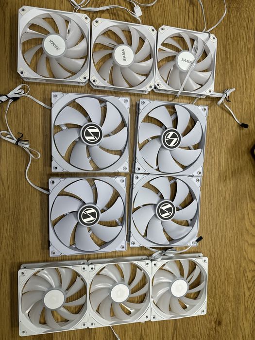 Корпусні кулери 120мм 140мм кулер корпусний вентилятор для пк Pwm білі